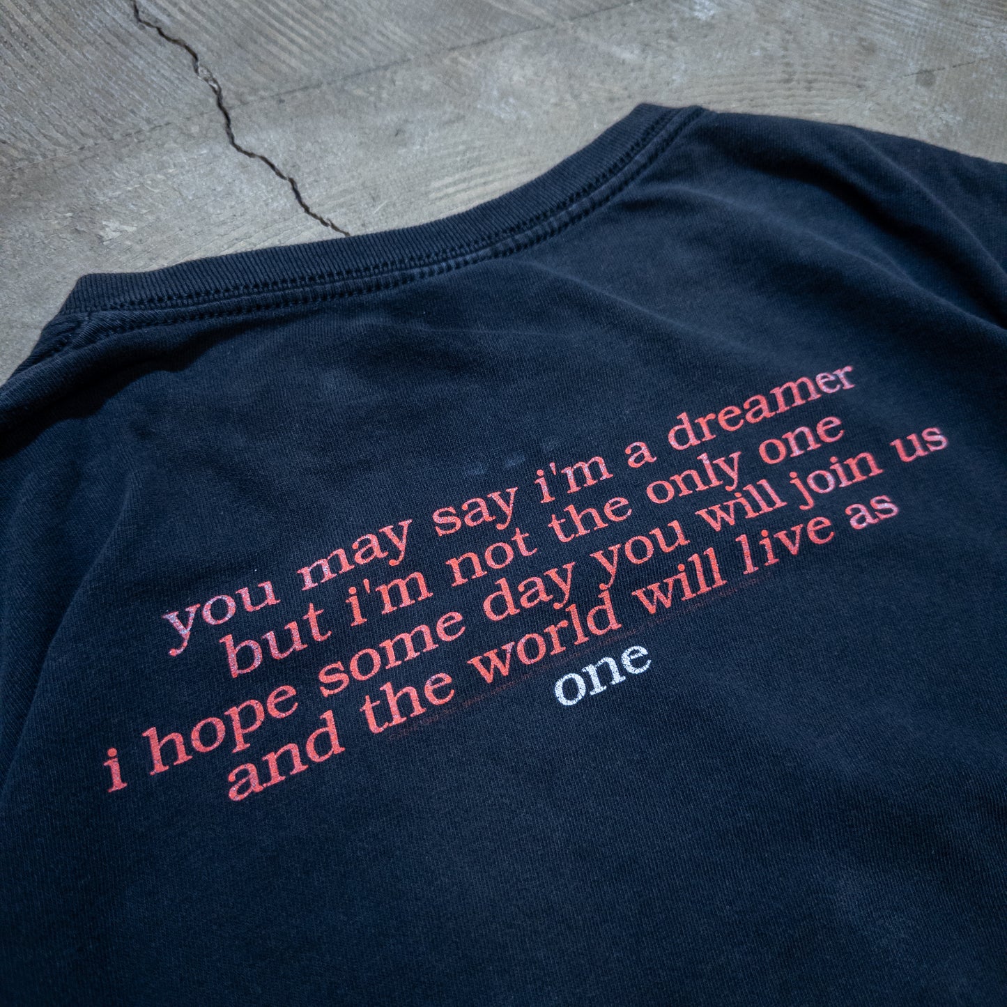 [メンズXL] 00年代 Tシャツ John Lennon ジョンレノン Imagine フォトプリント