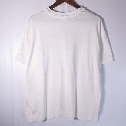 [メンズXL] 90年代 Hanes/ヘインズ Tシャツ In Your Face Cards BAD TO THE BONE アートT