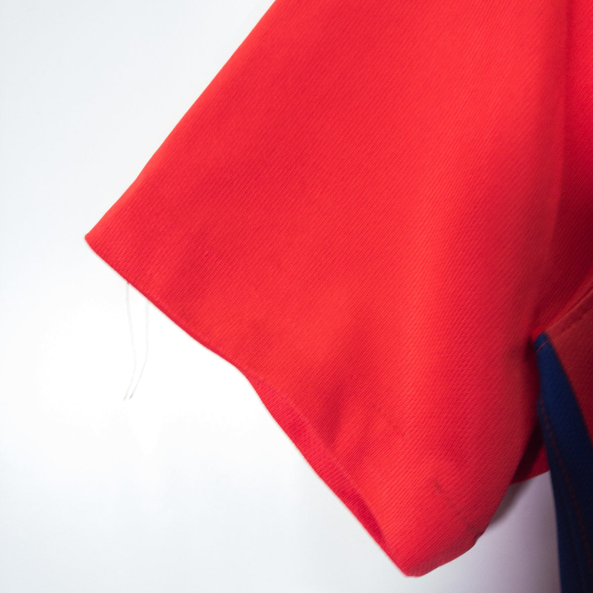 [メンズS] 00〜10年代 Nike/ナイキ 半袖シャツ サッカーユニフォーム レッド ブルー NIKE F.C. ロゴプリント
