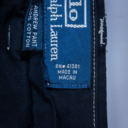 [メンズW31] 90〜00年代 Polo by Ralph Lauren/ポロバイラルフローレン チノパン ANDREW PANT 黒染め