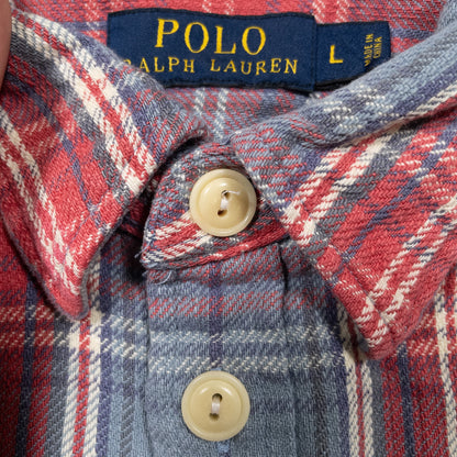 [メンズM] 00年代 Polo Ralph Lauren/ポロラルフローレン ネルシャツ