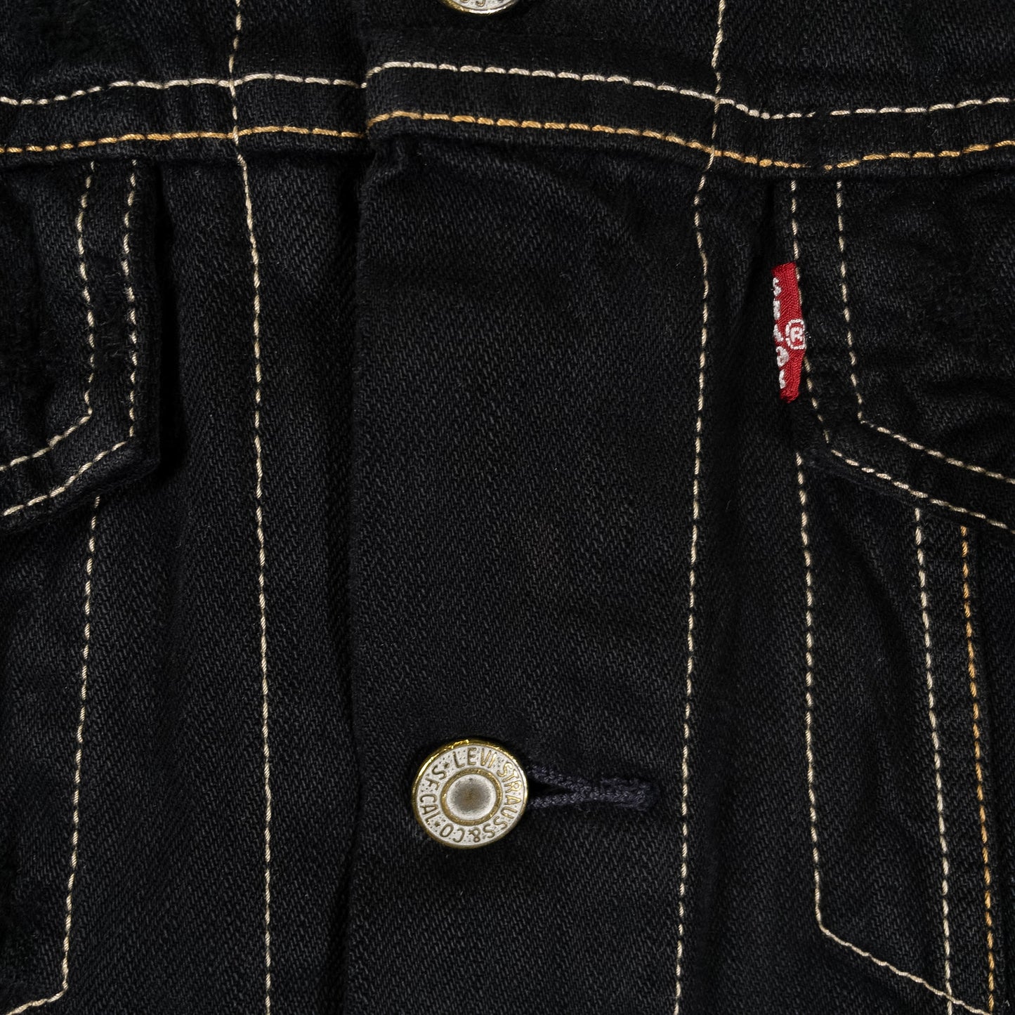 [メンズM] 00年代 Levi's/リーバイス Gジャン・デニムジャケット 黒染め