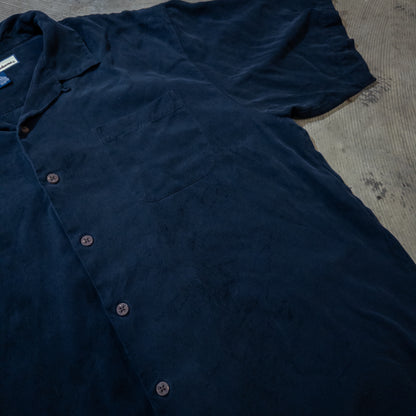 [メンズXL] 90〜00年代 Tommy Bahama/トミーバハマ アロハシャツ・かりゆしウェア バック刺繍 開襟シャツ