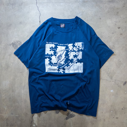 [メンズL] 90年代 Fruit of the Loom/フルーツオブザルーム Tシャツ Markoma Bible Academy アートＴ