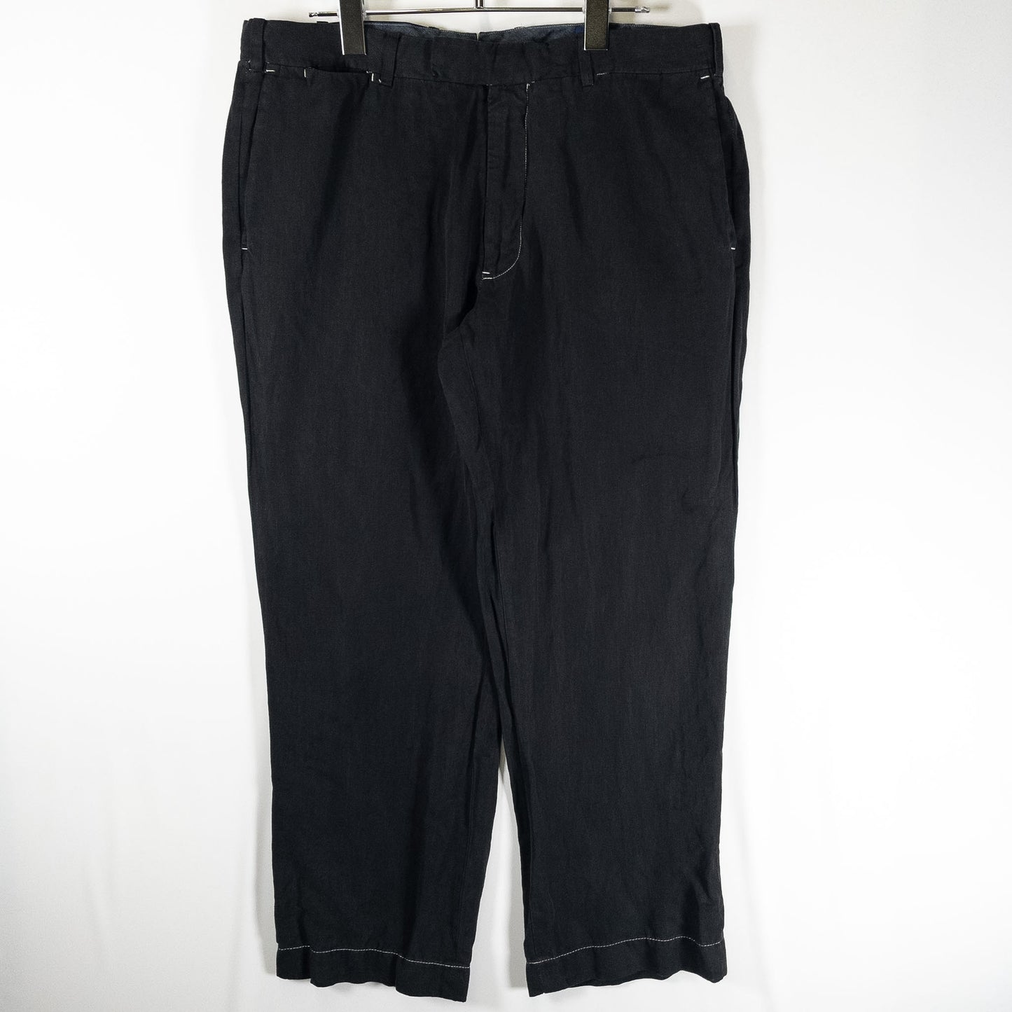 [メンズW33] 00年代 Polo Ralph Lauren/ポロラルフローレン スラックス CLASSIC FIT リネンシルク混 黒染め