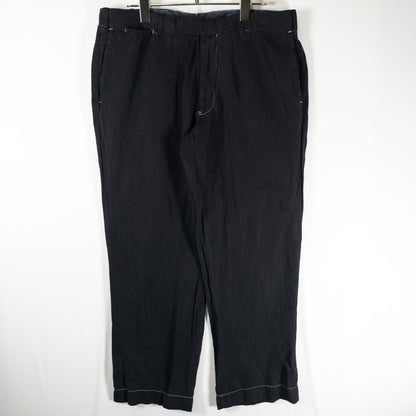 [メンズW33] 00年代 Polo Ralph Lauren/ポロラルフローレン スラックス CLASSIC FIT リネンシルク混 黒染め