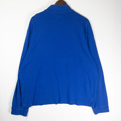 [メンズ3XL] 90〜00年代 Polo by Ralph Lauren/ポロバイラルフローレン スウェット トレーナー ハーフジップ 薄手