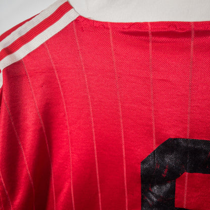 [メンズL] 80〜90年代 adidas/アディダス 半袖シャツ ゲームシャツ サッカーユニフォーム