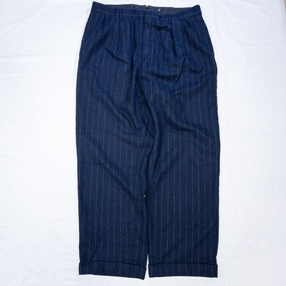 [メンズW33] 90〜00年代 Polo by Ralph Lauren/ポロバイラルフローレン スラックス ストライプ ウールスラックス