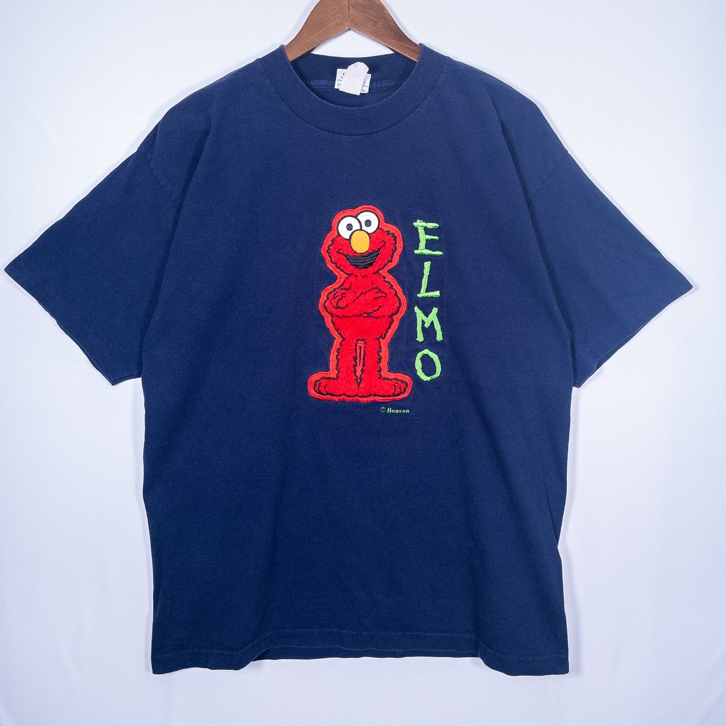[メンズL] 90年代 SESAME STREET/セサミストリート Tシャツ キャラクターT エルモ USA製