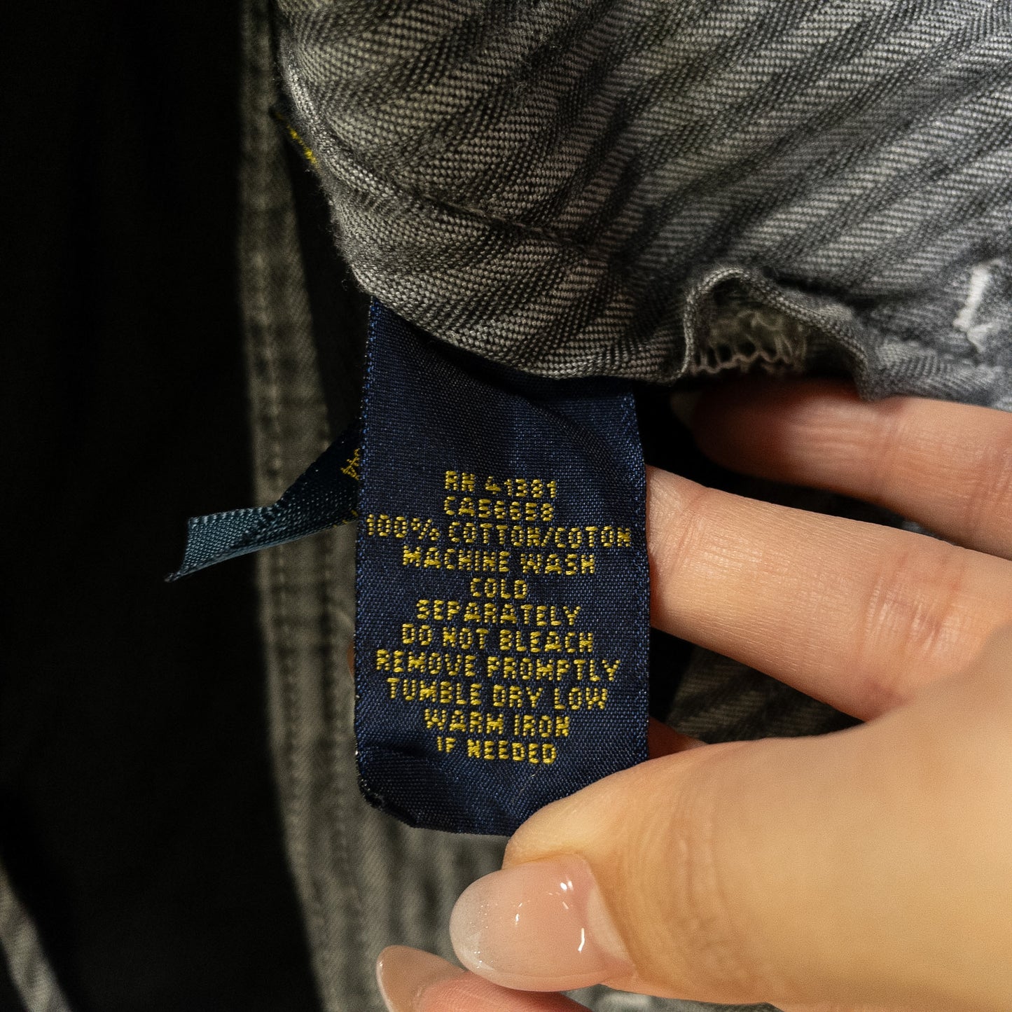 [メンズW33] 00年代 Polo Ralph Lauren/ポロラルフローレン チノパン 黒染め