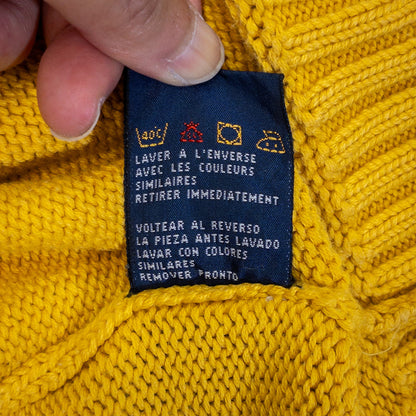 [メンズXL] 90年代 Tommy Hilfiger/トミーヒルフィガー ニット セーター ワンポイント
