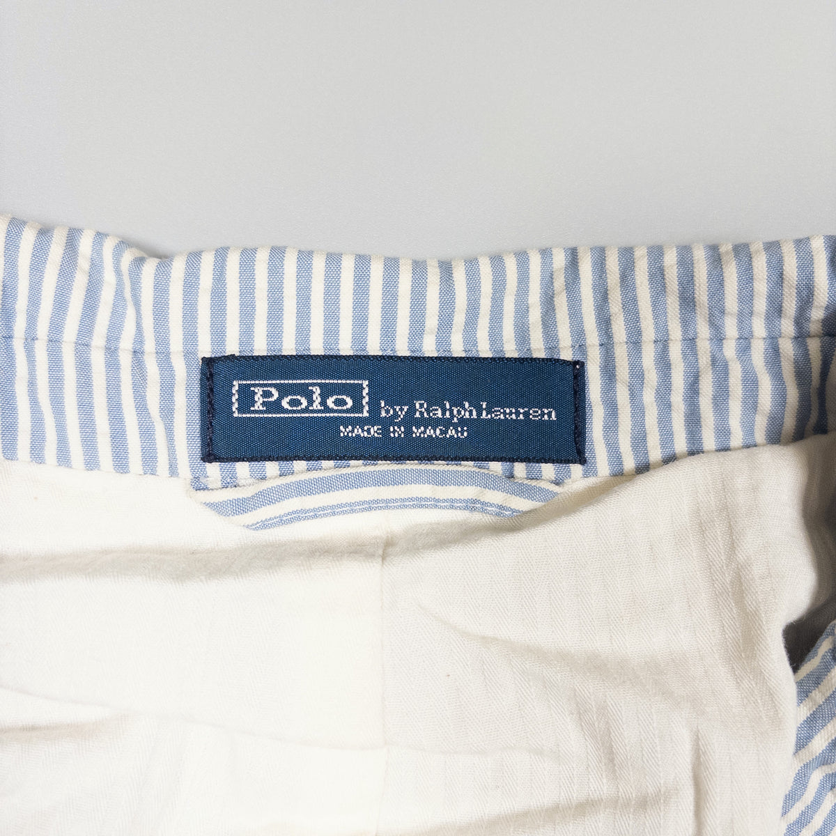 [メンズM] 90〜00年代 Polo by Ralph Lauren/ポロバイラルフローレン テーラードジャケット シアサッカー ストライプ 3つボタン