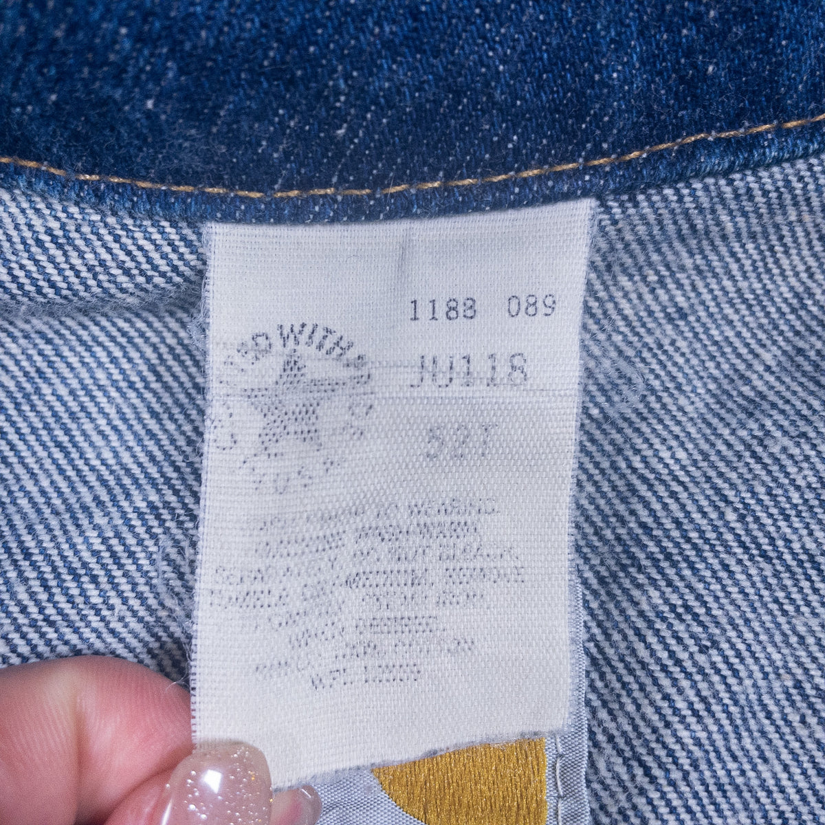 [メンズXL] 80年代 Carhartt/カーハート Gジャン デニムジャケット JU118 星タグ 濃紺