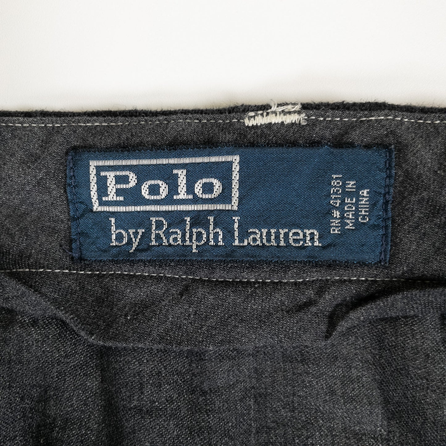 [メンズW33] 90〜00年代 Polo by Ralph Lauren/ポロバイラルフローレン スラックス リネンパンツ 黒染め