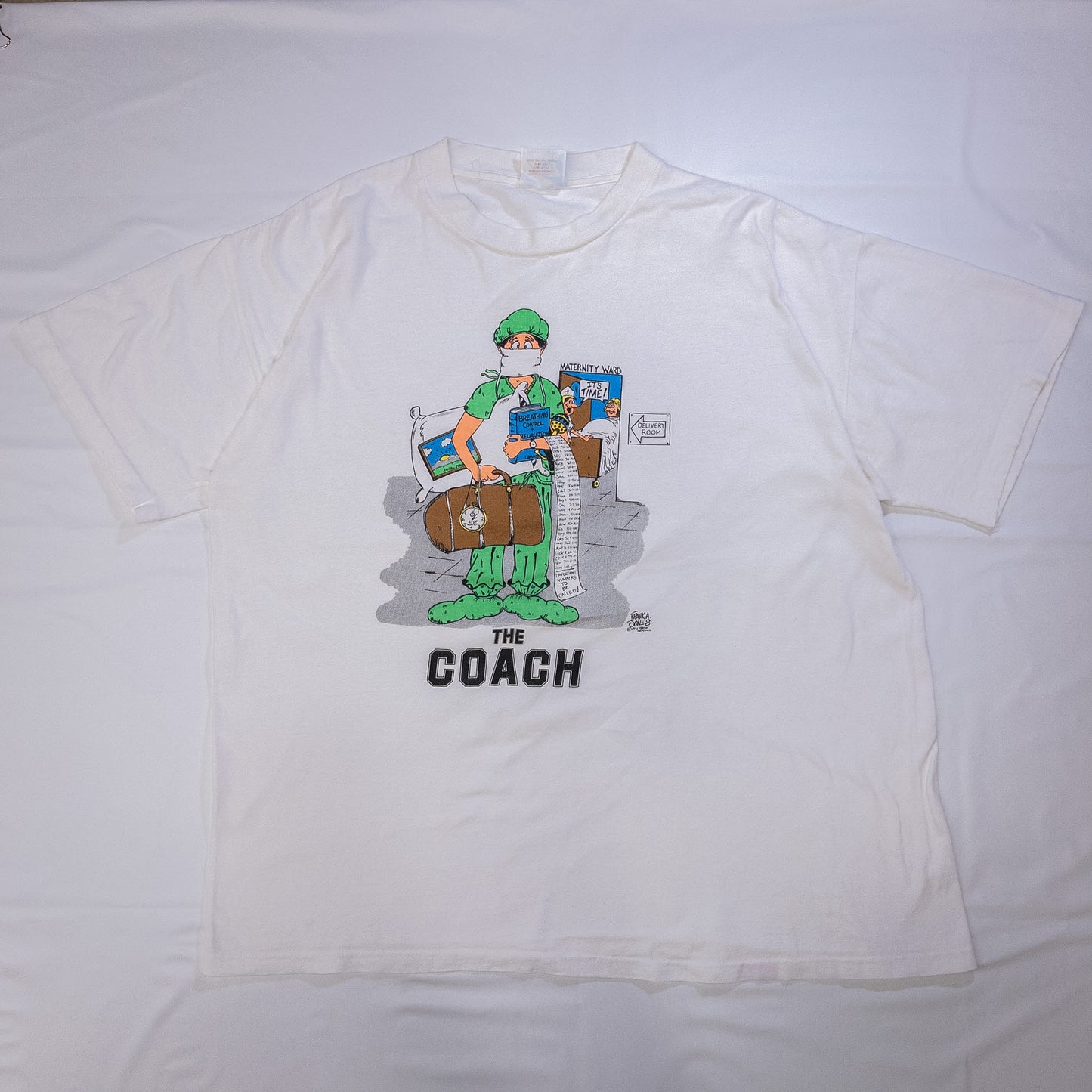 [メンズXL] 90年代 Tect Tシャツ アートT USA製