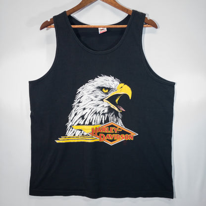 [メンズL] 90年代 Fruit of the Loom/フルーツオブザルーム ノースリーブシャツ/タンクトップ ハーレーT Harley-Davidson ハーレーダビッドソン