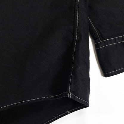 [メンズXL] 00年代 Ralph Lauren/ラルフローレン 長袖シャツ TRIM FIT YARMOUTH 黒染め