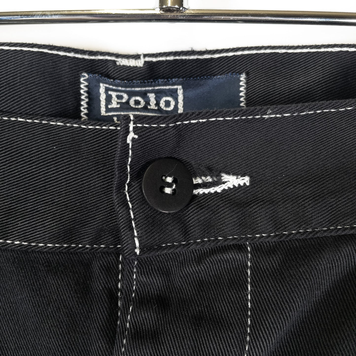 [メンズW31] 90年代 Polo by Ralph Lauren/ポロバイラルフローレン チノパン ツータック USA製 黒染め