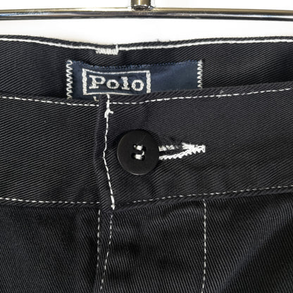 [メンズW31] 90年代 Polo by Ralph Lauren/ポロバイラルフローレン チノパン ツータック USA製 黒染め