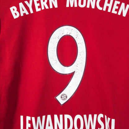 FC Bayern München バイエルン・ミュンヘン サッカーユニフォーム レヴァンドフスキ S レッド ロゴ刺繍 adidas/アディダス