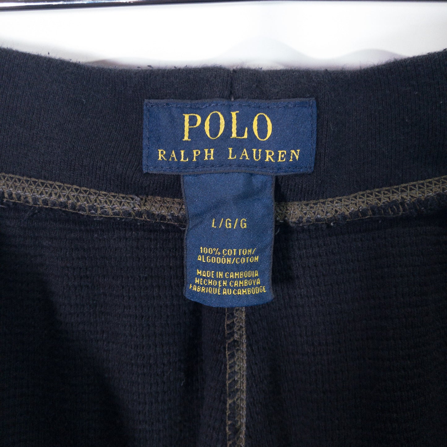 [メンズW33] 00年代 Polo Ralph Lauren/ポロラルフローレン イージーパンツ スリーピングパンツ サーマル