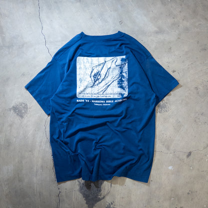 [メンズL] 90年代 Fruit of the Loom/フルーツオブザルーム Tシャツ Markoma Bible Academy アートＴ