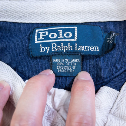 [メンズXXL] 90〜00年代 Polo by Ralph Lauren/ポロバイラルフローレン 長袖シャツ ラガーシャツ