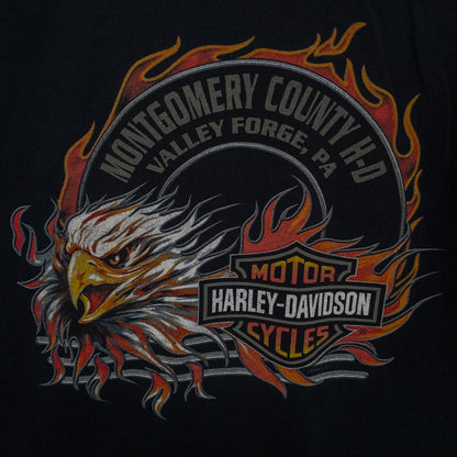[メンズXL] 00〜10年代 Harley-Davidson/ハーレーダビッドソン Tシャツ ポケットロゴプリント