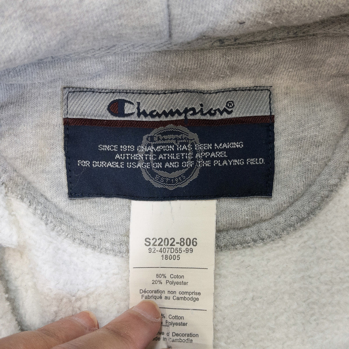 [メンズXXL] 90〜00年代 Champion/チャンピオン パーカー ヘビーオンス ワンポイント