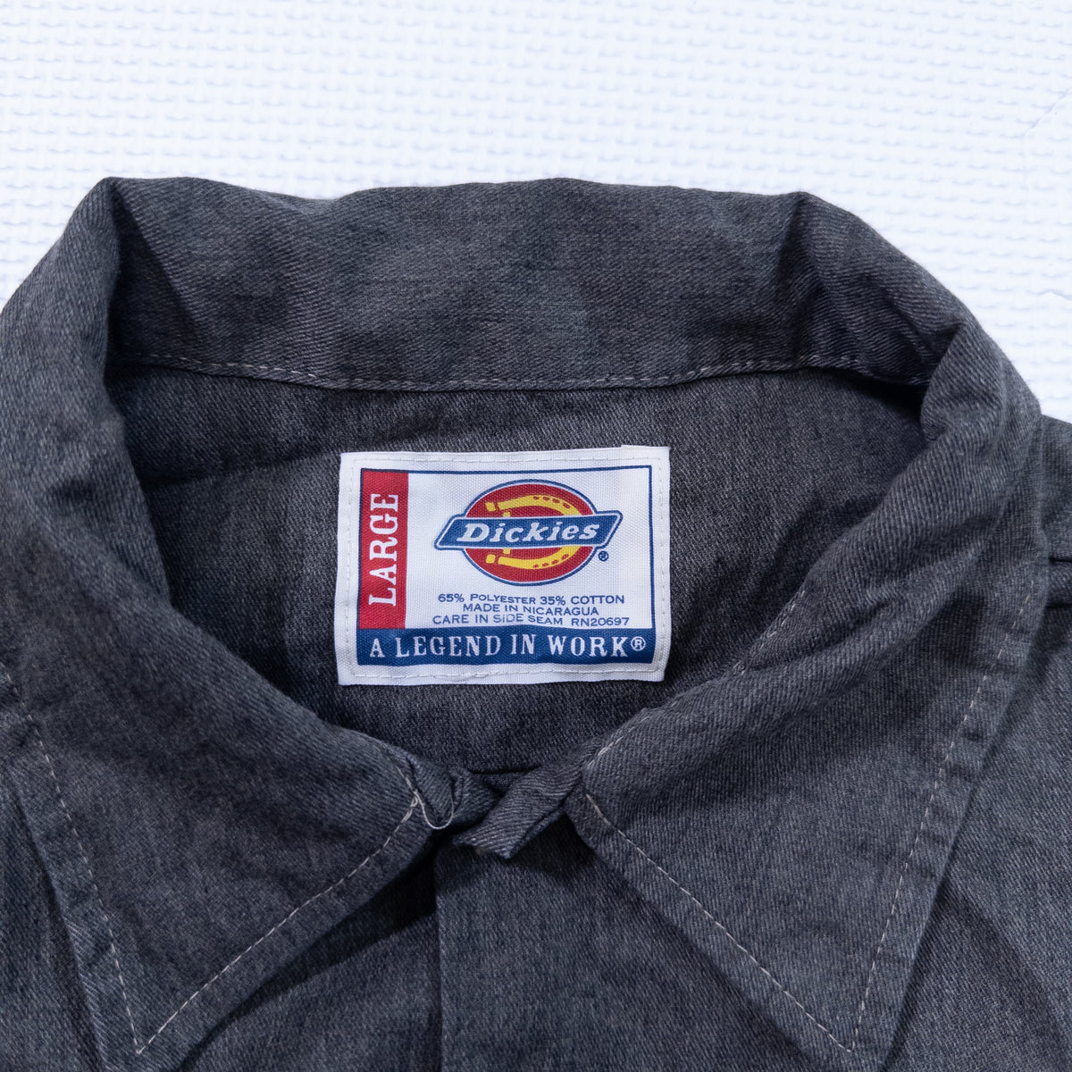 [メンズL] 00年代 Dickies/ディッキーズ 長袖シャツ ワークシャツ