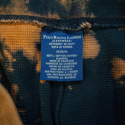 [メンズM] 90〜00年代 Polo Ralph Lauren/ポロラルフローレン スウェットパンツ スリーピングパンツ サーマル生地 タイダイ染め