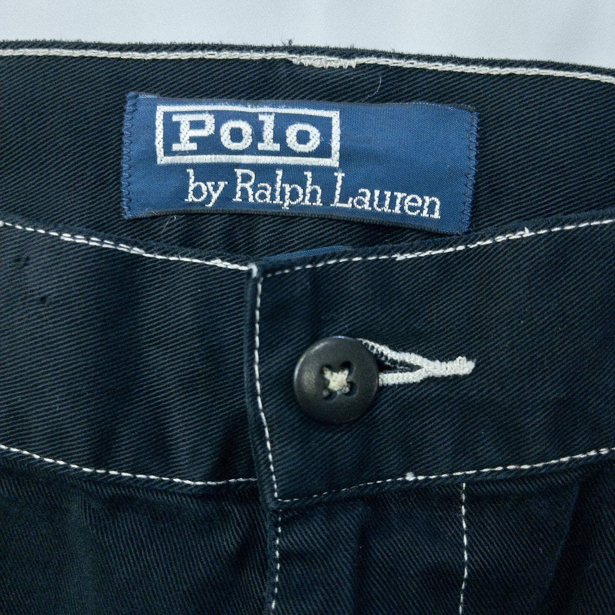 [メンズW35] 90〜00年代 Polo by Ralph Lauren/ポロバイラルフローレン チノパン 黒染め