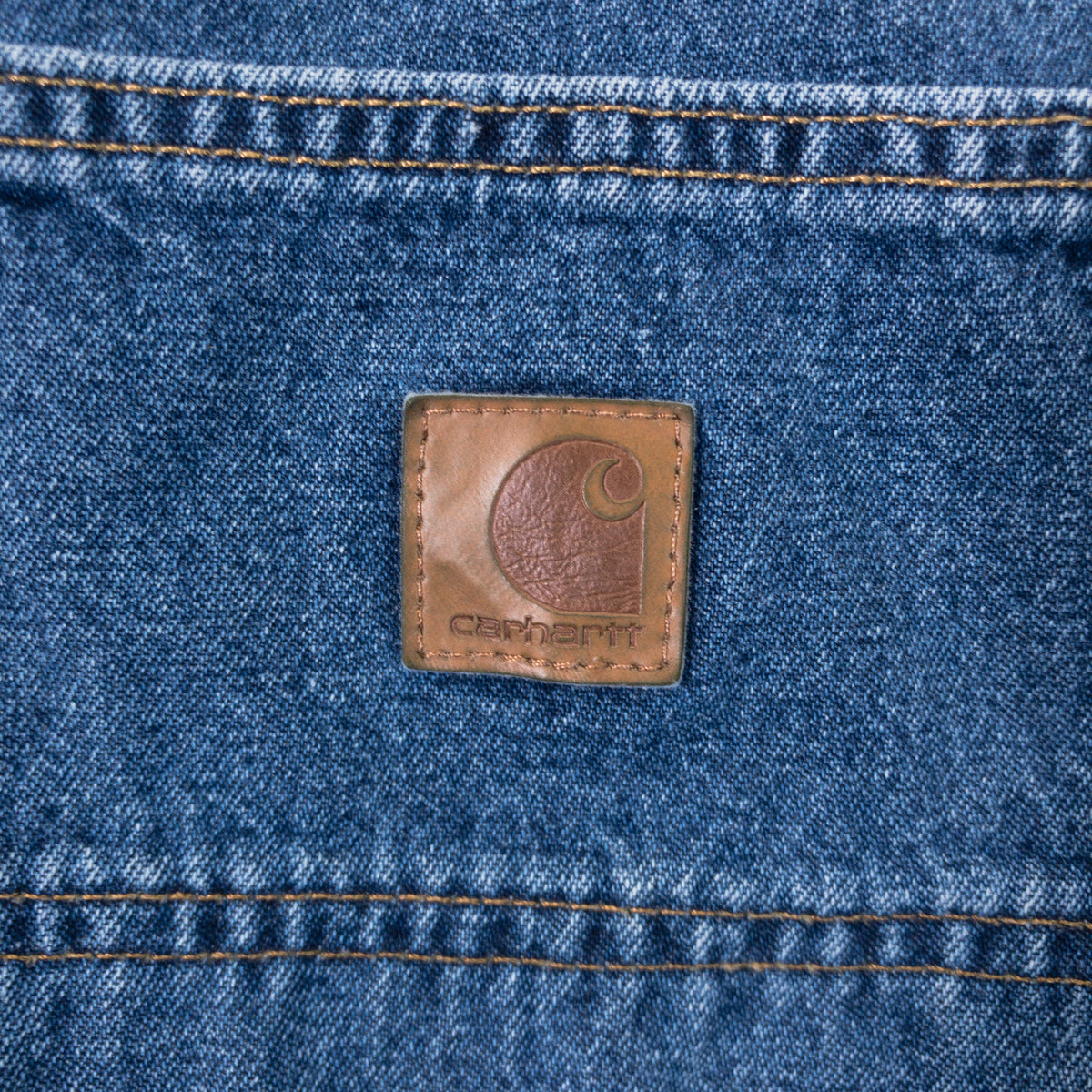 [メンズW43] 00〜10年代 Carhartt/カーハート ショートパンツ デニムショーツ ロゴ