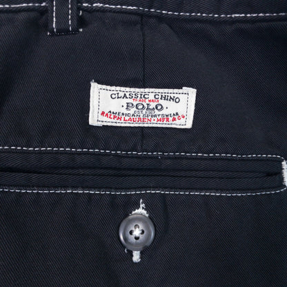 [メンズW35] 00年代 Polo Ralph Lauren/ポロラルフローレン ショートパンツ ANDREW PANT 黒染め