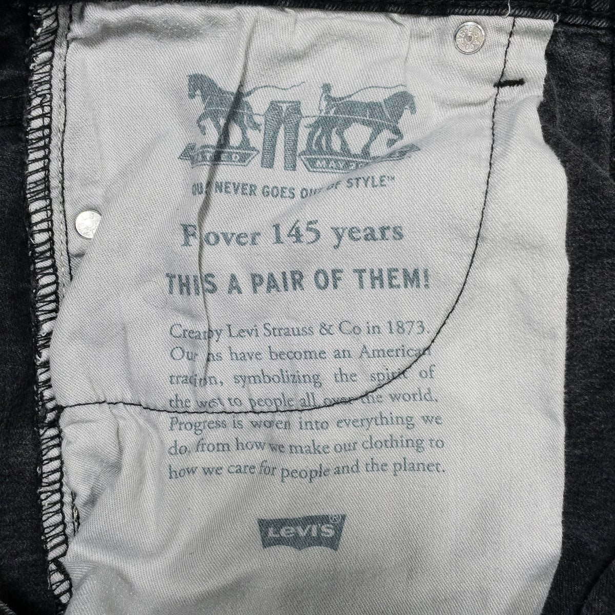 [メンズW34] 00年代 Levi's/リーバイス デニム ジーンズ 569 黒染め
