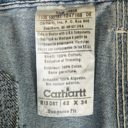 [メンズW39] 00年代 Carhartt/カーハート デニム ジーンズ ペインターパンツ オーバーサイズ 裾上げ