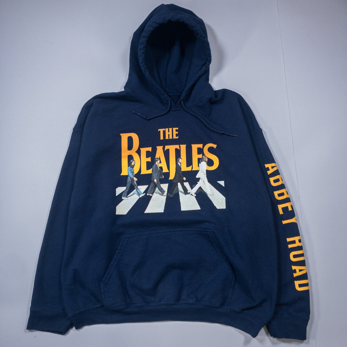 [メンズXL] 00年代 THE BEATLES/ビートルズ パーカー バンドスウェット ABBEY ROAD