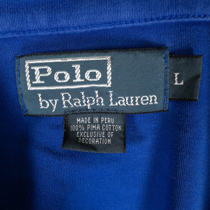 [メンズXL] 90〜00年代 Polo by Ralph Lauren/ポロバイラルフローレン スウェット トレーナー ハーフジップ 薄手