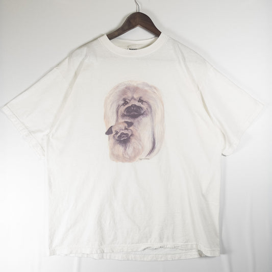 [メンズXL] 90年代 TULTEX/タルテックス Tシャツ シーズー アニマルT アートT