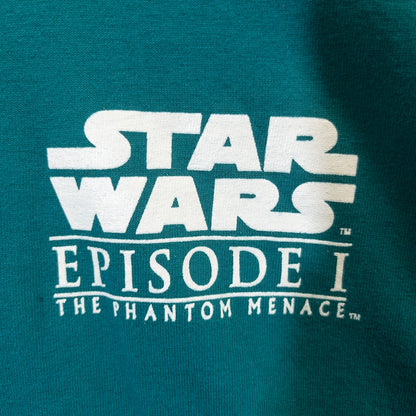 Star Wars スター・ウォーズ Tシャツ XL ブルーグリーン 映画プリント Fruit of the Loom/フルーツオブザルーム