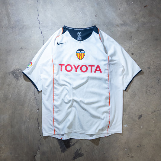 [メンズL] 00年代 Nike/ナイキ ゲームシャツ サッカーユニフォーム バレンシアCF TOYOTA