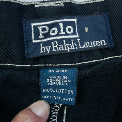 [メンズW37] 90〜00年代 Polo by Ralph Lauren/ポロバイラルフローレン チノパン 黒染め