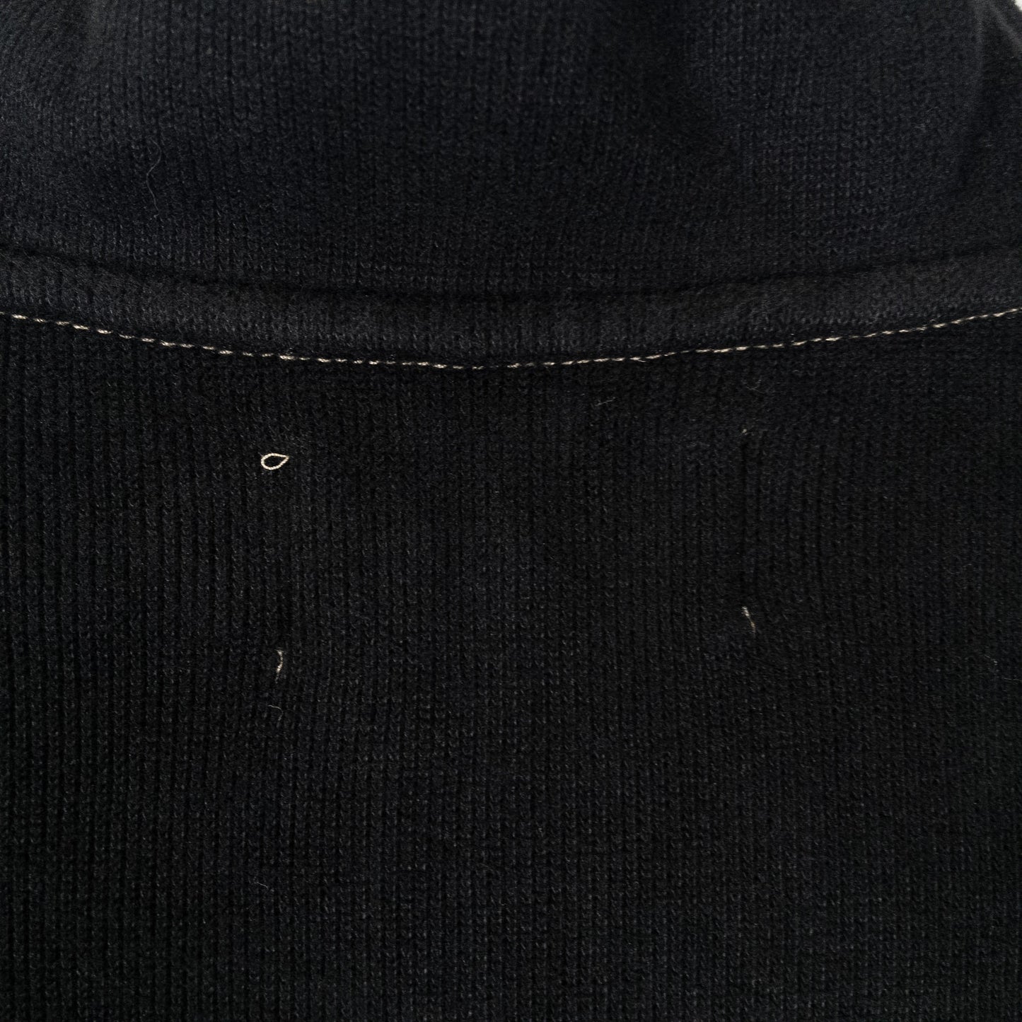 [メンズXXL] 90年代 Polo by Ralph Lauren/ポロバイラルフローレン ニット・セーター ハーフジップ 黒染め