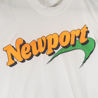 [メンズXL] 80〜90年代 Screen Stars/スクリーンスターズ Tシャツ Newport アドバタイジングT タバコT