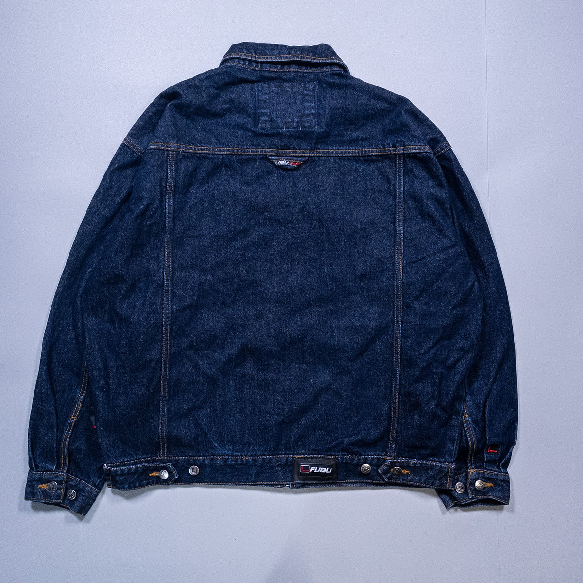 [メンズXXL] 90〜00年代 FUBU/フブ Gジャン・デニムジャケット 濃紺