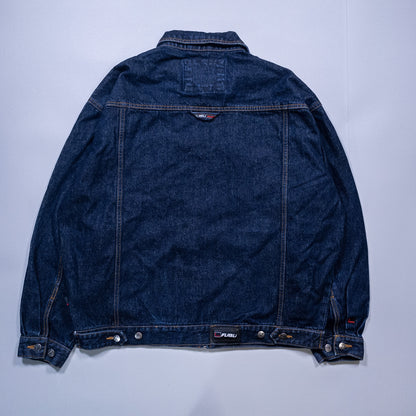 [メンズXXL] 90〜00年代 FUBU/フブ Gジャン・デニムジャケット 濃紺