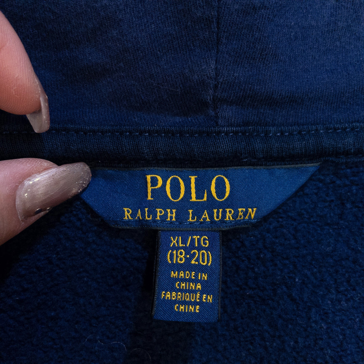 [メンズM] 00年代 Polo Ralph Lauren/ポロラルフローレン パーカー ポロベア フルジップ
