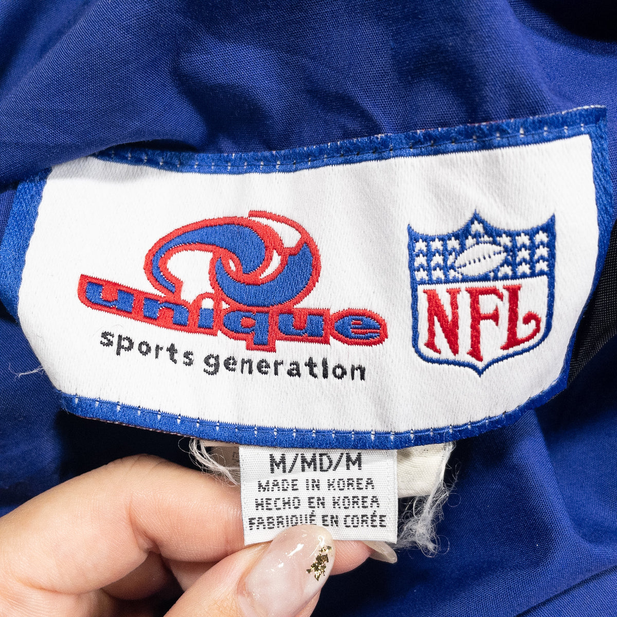 [メンズXL] 90〜00年代 NFL ジャンパー・ブルゾン NY GIANTS リバーシブルジャケット
