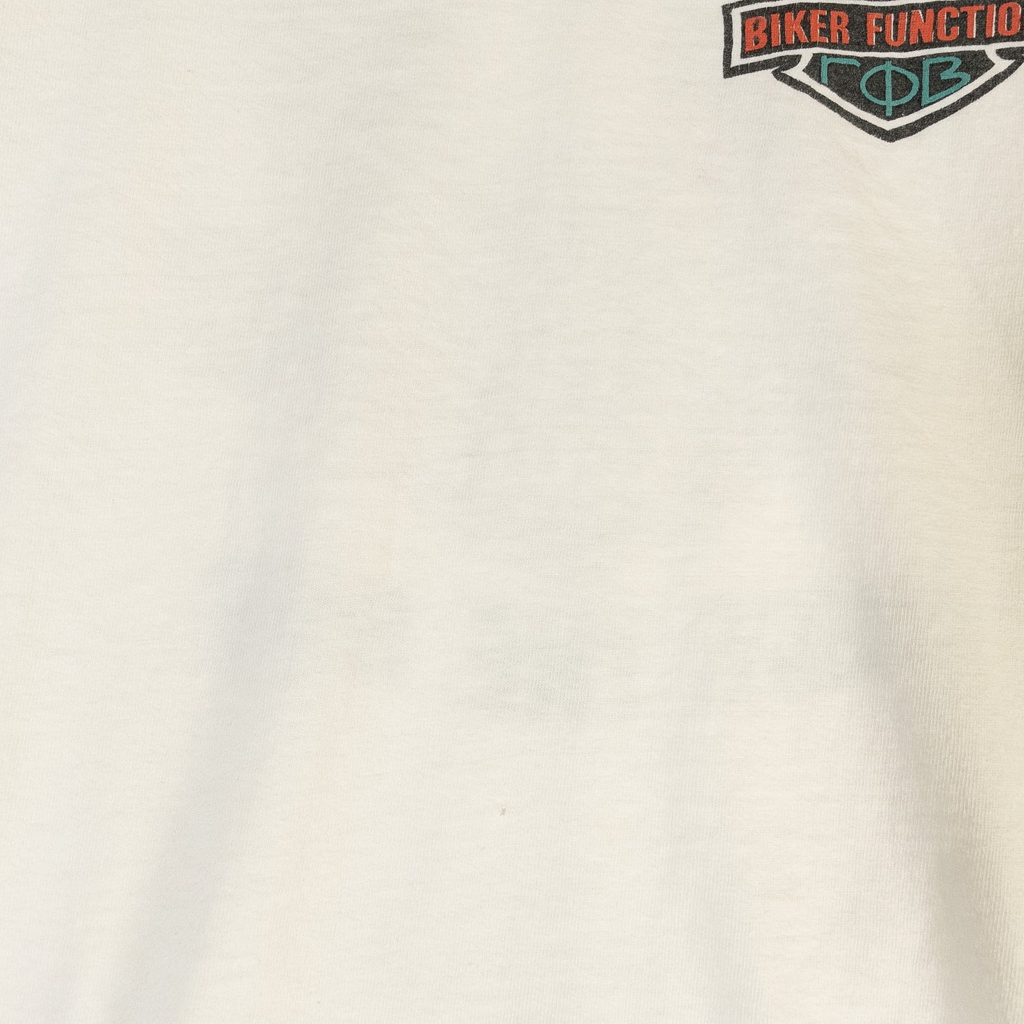 [メンズM] 80年代 Harley-Davidson/ハーレーダビッドソン Tシャツ RIDE THE HOG